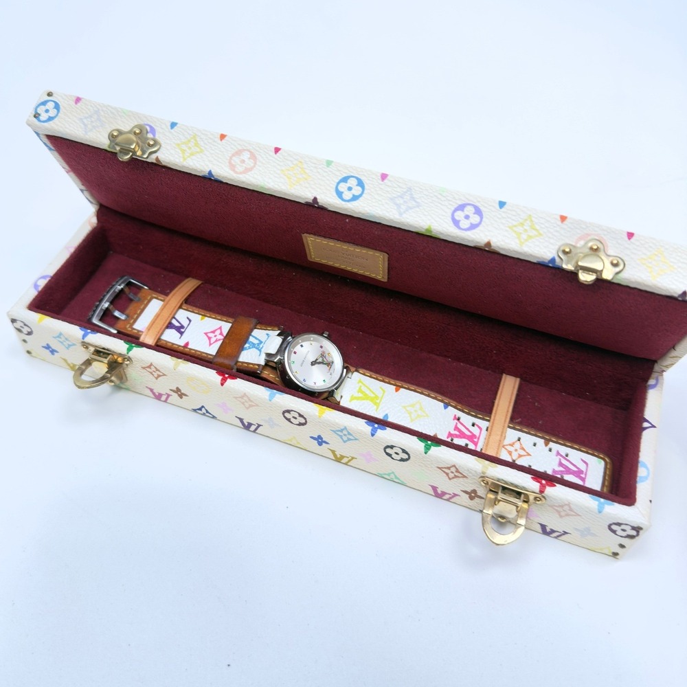 Louis Vuitton Takashi Murakami Tambour Watch Monogram Multicolore White - Picture 11 of 12